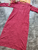 Premium viscose kurti With resham jaal allover work