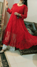 Red 56 Kali Gown Tone to tone