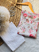 Mul printed Designer Gala buti