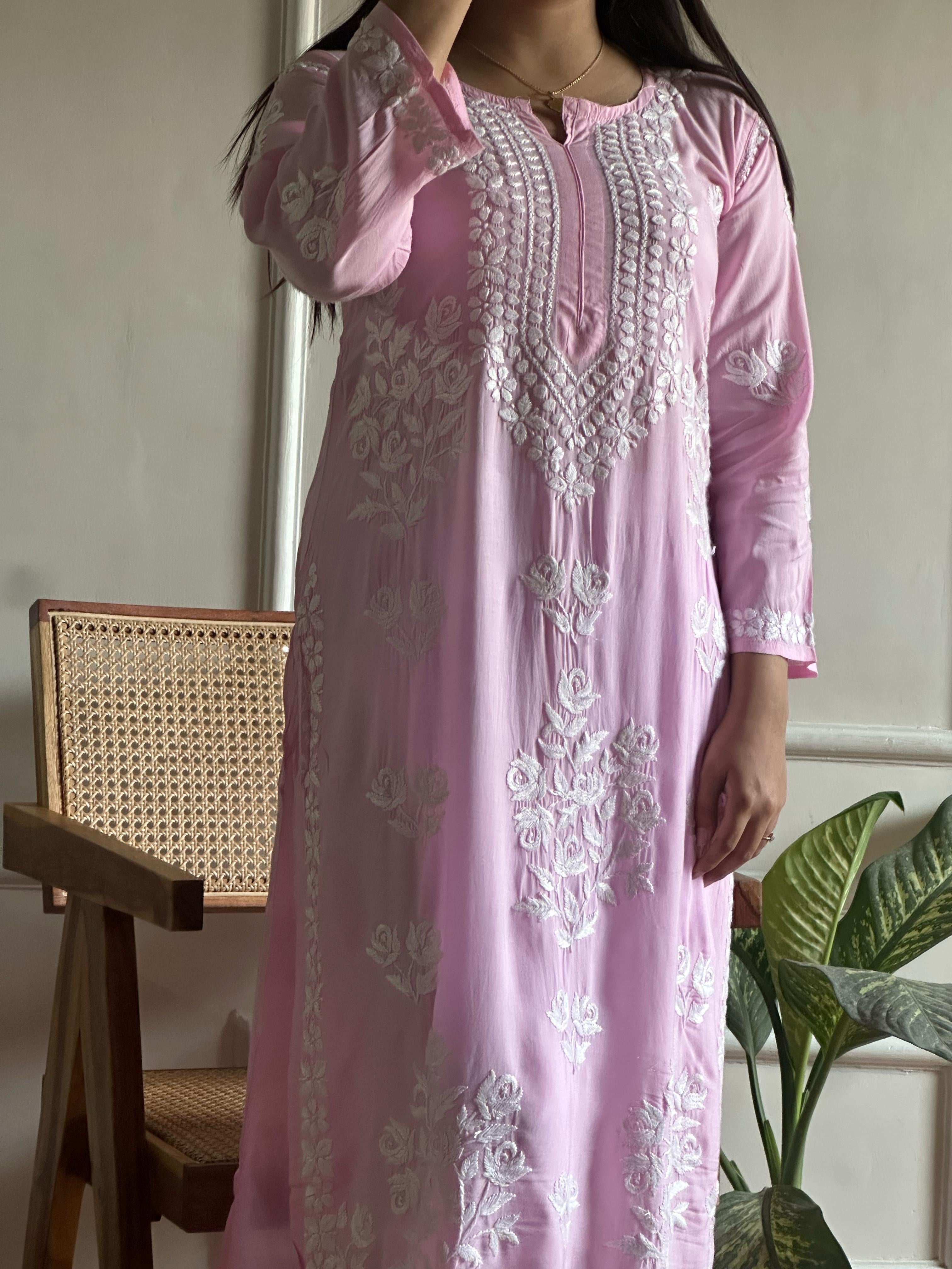 Gulab Modal Kurti fine intricate