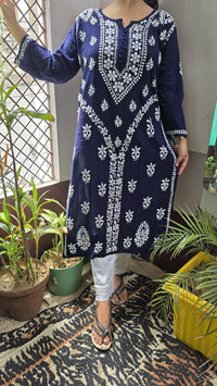 Rayon Hand heavy Work Kurti With pant