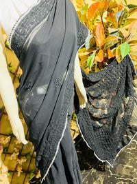 Muqaish Georgette Saree with Blouse