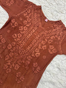 Pure 3d Work Creepe Heavy Designer Kurta