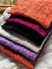 Zoya Heavy Worked Muqaish 3pc Modal Cotton Set