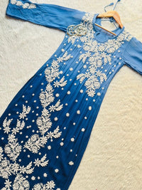 Luxe Down Jhad 3d Print viscose kurta