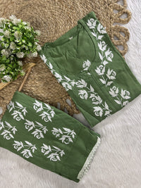 Afghani Concept Heavy embroidery chikankari combo