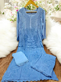 Beautiful Cut Work Modal Co-Ord Set with Dupatta