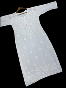 White Chikankari Kurta Bollywood celebs Fav
