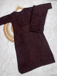 Rangrez Dark Shades Rayon Dyed Kurta Plazzo