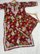 Floral Printed Big Buta Mul combo