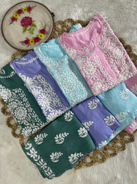 Modal Cotton Plazzo combo Fine rich Embroidery