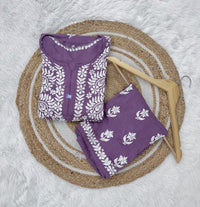 Heavy luxury embroidered Modal Cotton Set