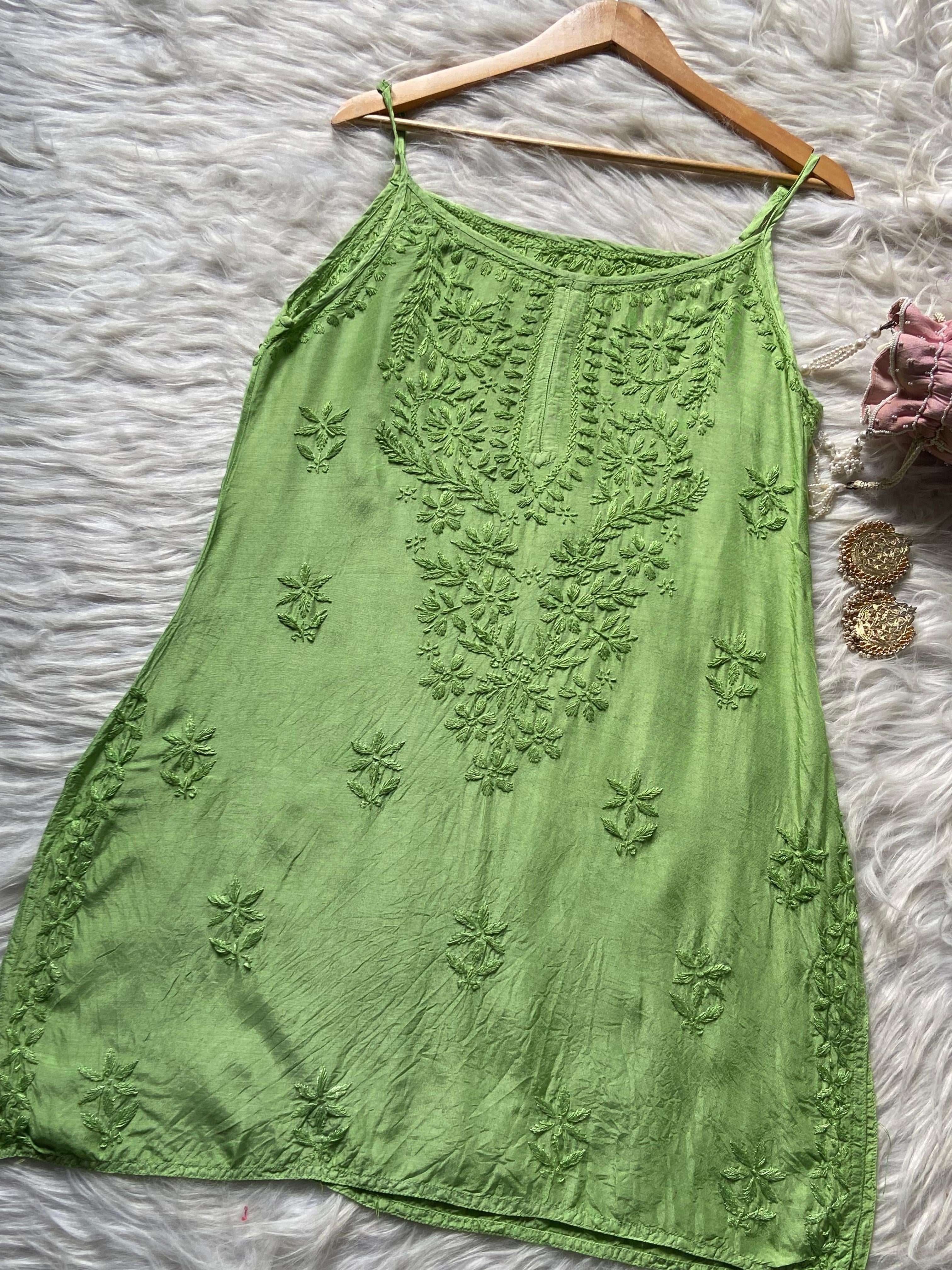 Premium Short Muslin Noodle Strapkurti