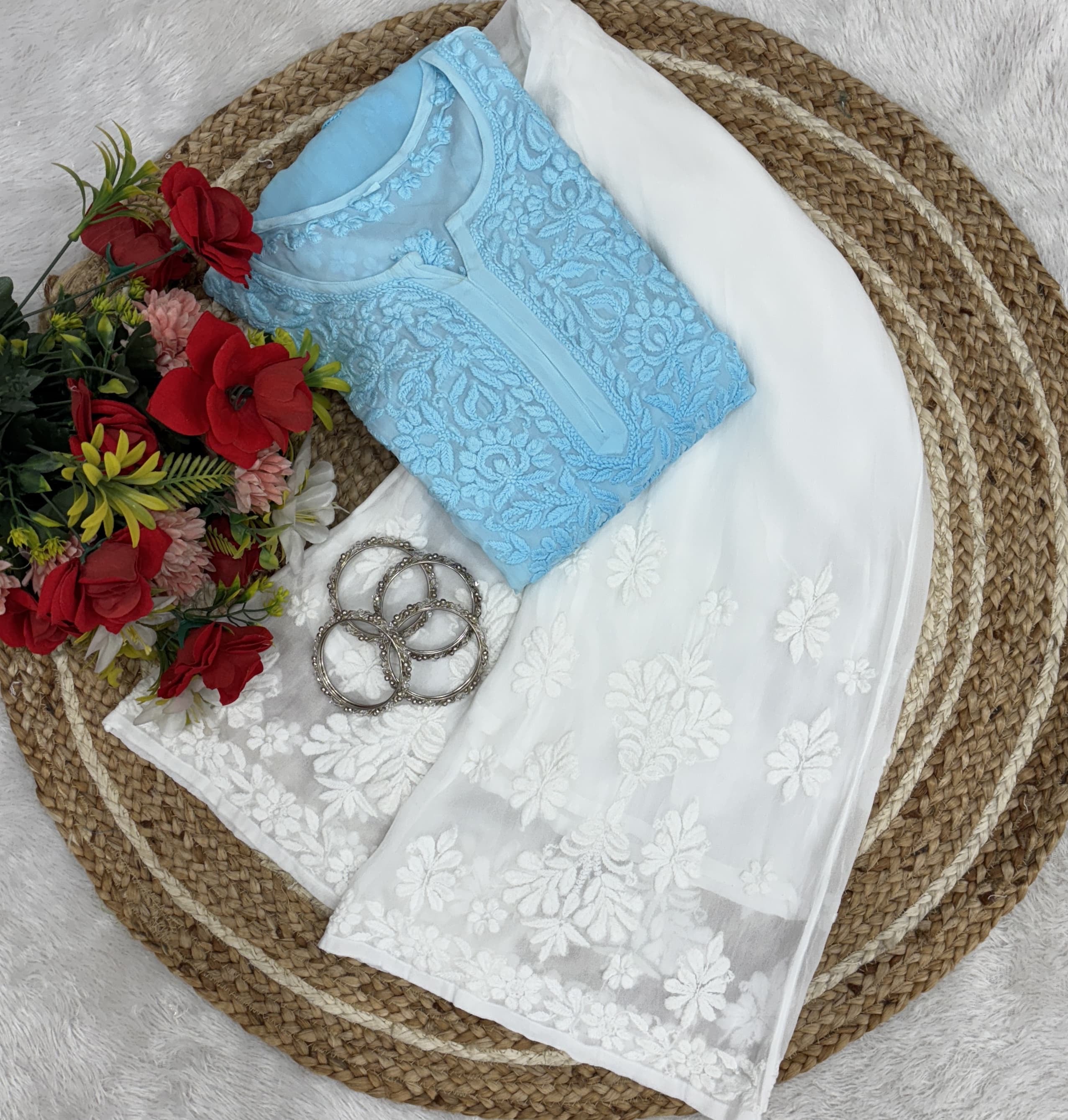 Viscose Kurti 70 Gram Anchor Thread 3D Work & Viscose Piazo Anchor Thread