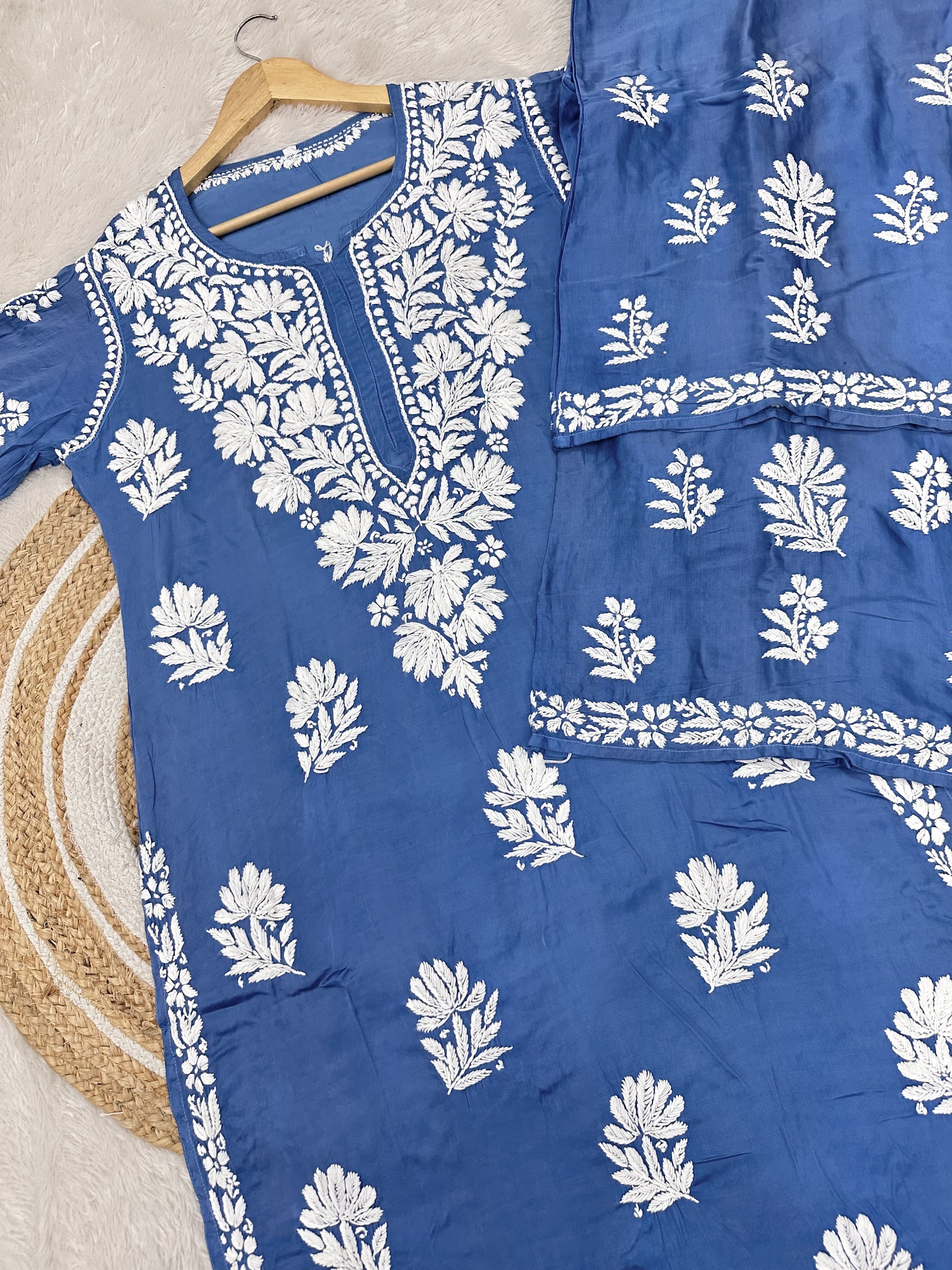 3D Modal CottonSatin Set