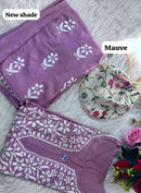 Heavy Handwork Kurti Combo with potli