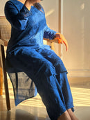 Heavy Work Soft Dyeable modal Plazzo set