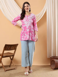 Mul mul short Top for College / Office / Daily Wear