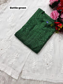 Heavy Handwork chanderi Muqaish kurta