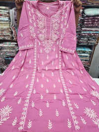 Mul Mul Dobi Cotton Plus Size Gown