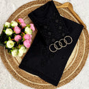 Lucknowi Chikankari Square Gala 3D Anchor Thread Hand Work