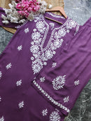 Premium Modal Crafted Chikankari set