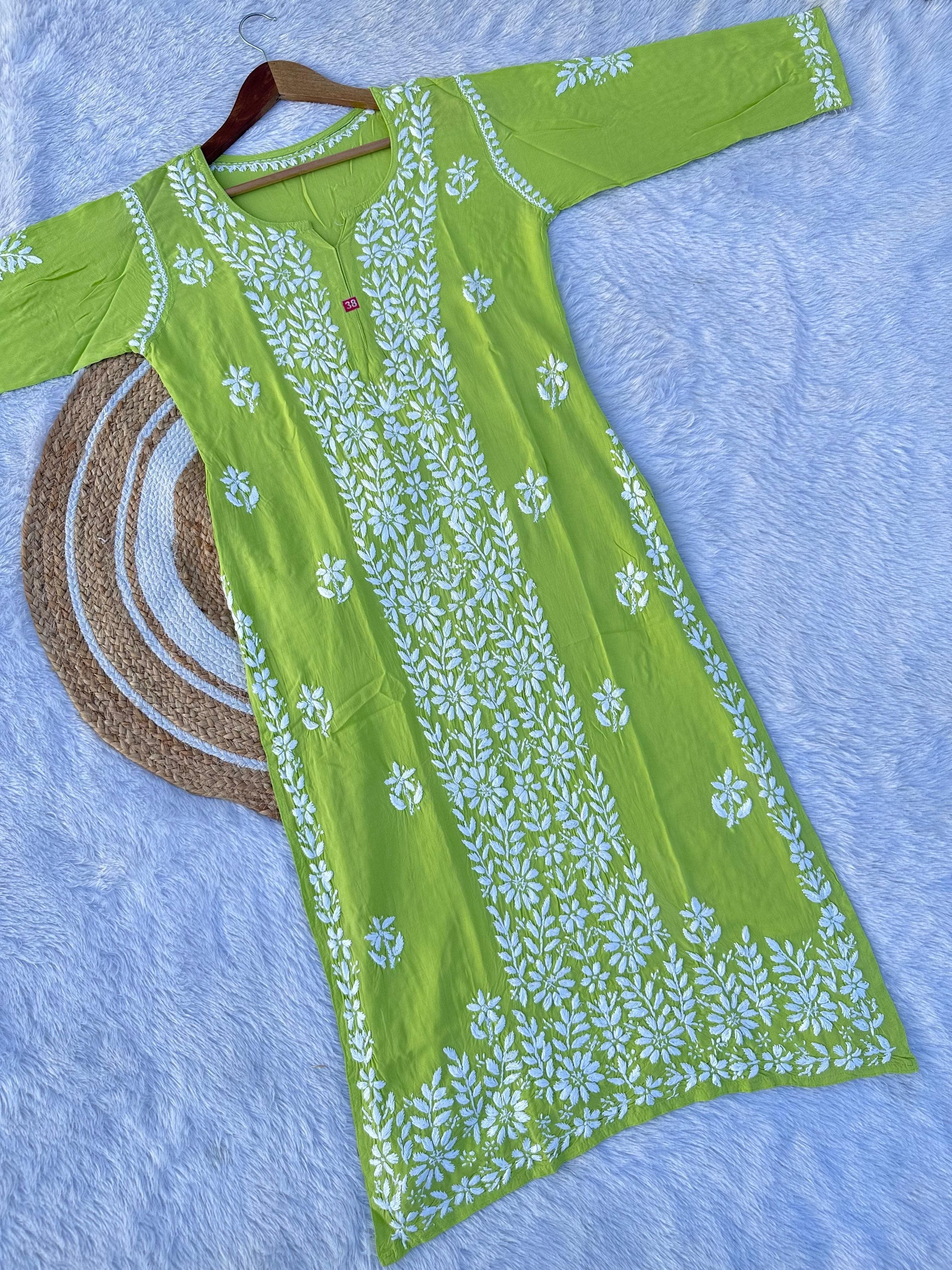 Pure Modal Cotton Panel work Kurta