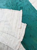 3d Lucknowi Ghaspatti Pure handwork Viscose Kurta with inner