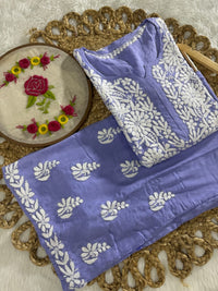 Modal Cotton Plazzo combo Fine rich Embroidery