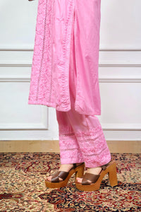 3D Worked mul Mul Chikankari Combo