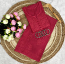 Dobby cotton Ghasspatti Work Plazzo combo