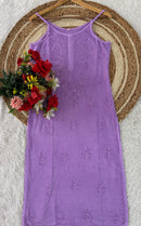 Ghass patti Hand Work sleevless Rayon long top