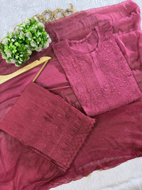 Concept In chanderi kurti with chanderi machine palazo