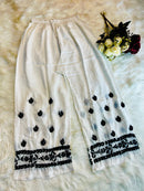 Soft and breazy heavy white and black modal set