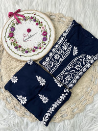 Zara Modal Cotton Embroidery Daman Combo