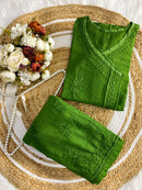 soft Chanderi Angarkha-style kurti