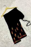 Black Multi Thread Free size Versatile Pant