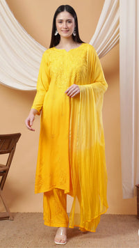 Rangrez Handcrafted Soft Rayon 3pc Ombre Set