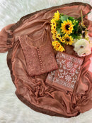 Zoya 3pc Dobby Cotton Muqaish Viral Set