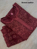 Pure Ghasspatti viscose Ombre shade