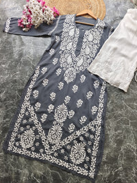 Heavy Modal Pure Work Embroidery Kurta