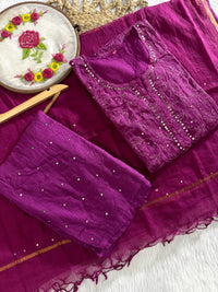 Kota 3pc Fully Muqaish Worked Set