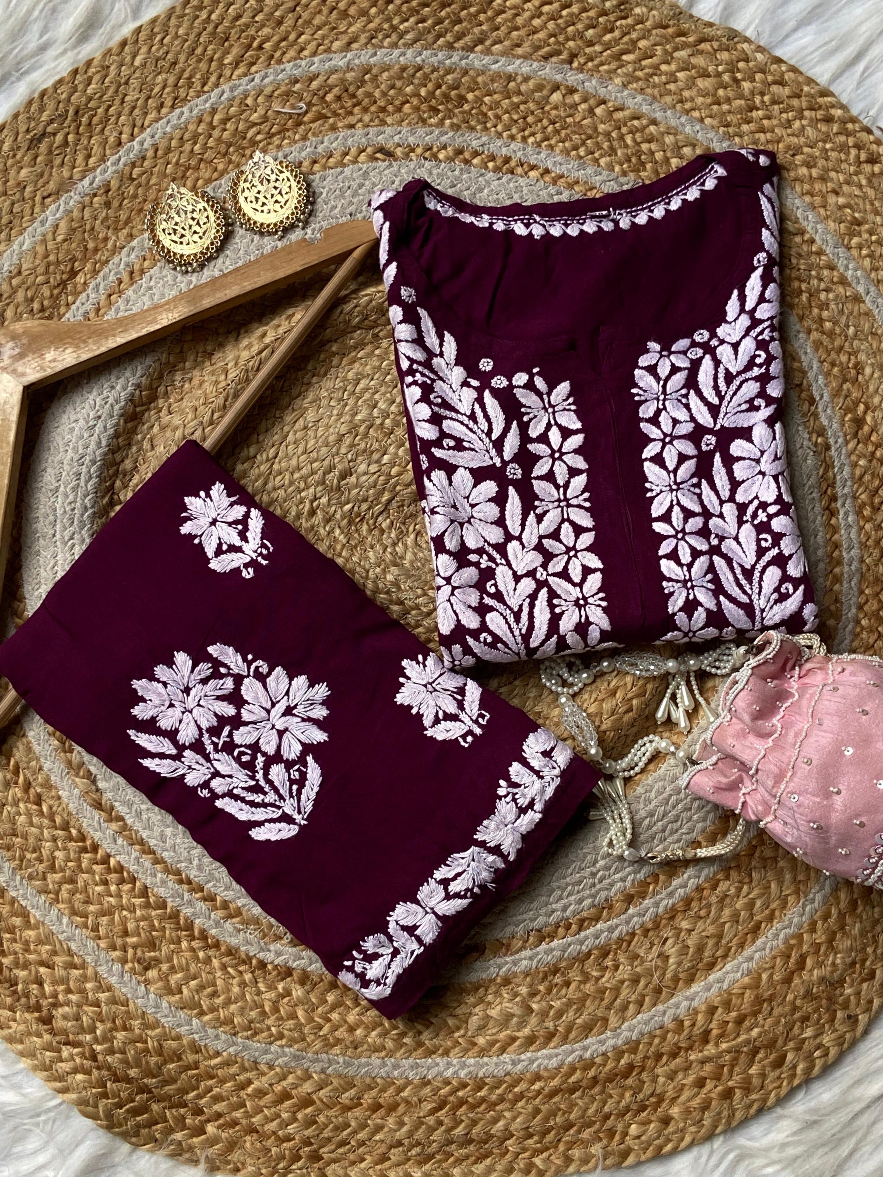 Heavy Daman Work Rayon Premium kurta