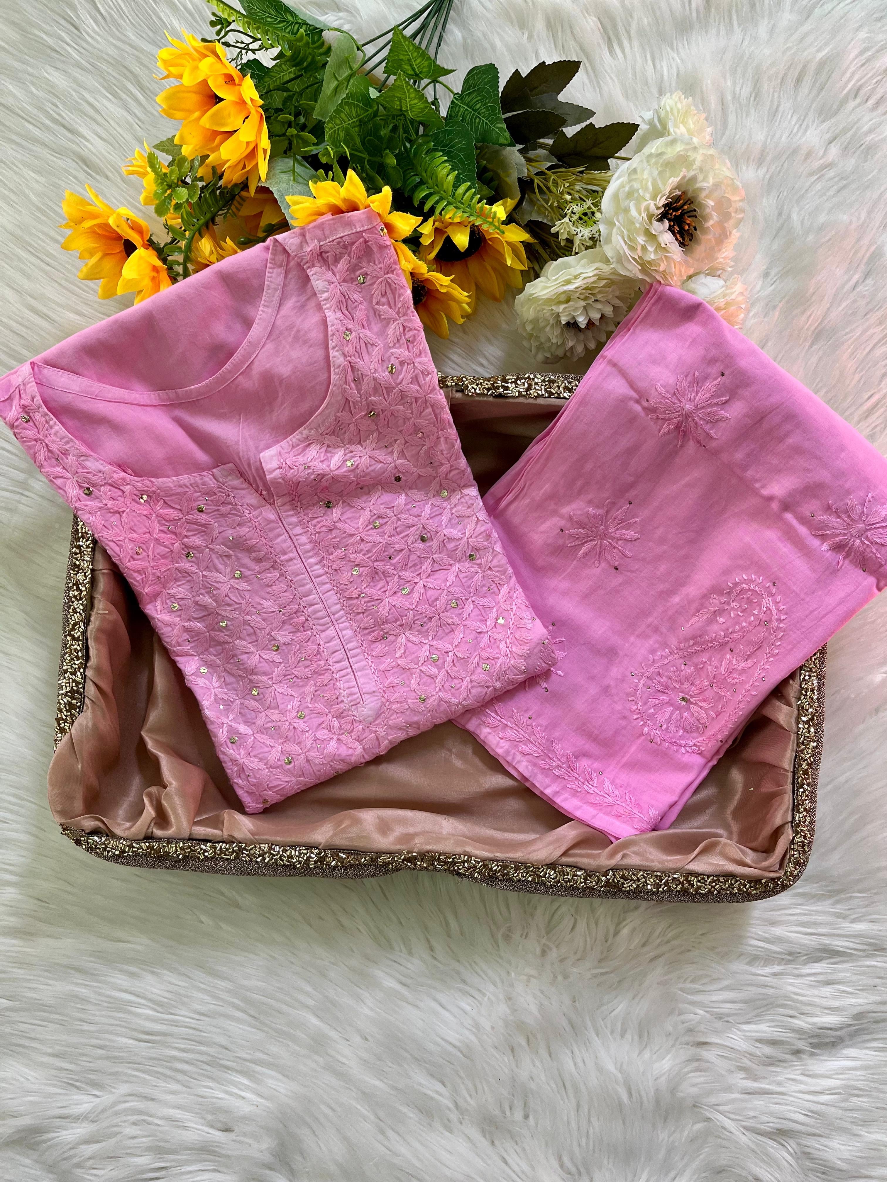 Zoya Butter touch cotton soft Muqaish Sqaure Neck