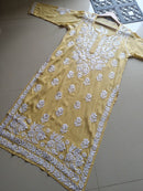 Modal Heavy work Iddat Chikankari Kurta