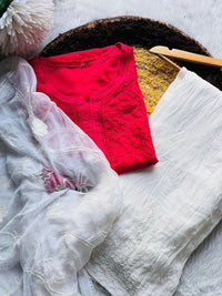 Haniya Amir Pink Chikankari Set