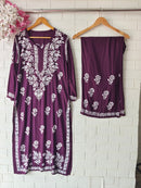 Premium fine chikankari work sets