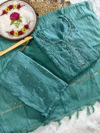 Kota 3pc Fully Muqaish Worked Set