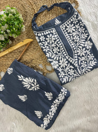 Sleeveless Rayon Kurti with Embroidery