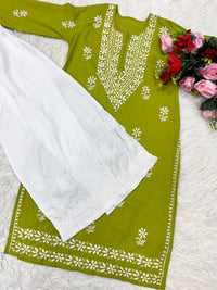 Soft Daman Mul Kurti And Plazzo combo